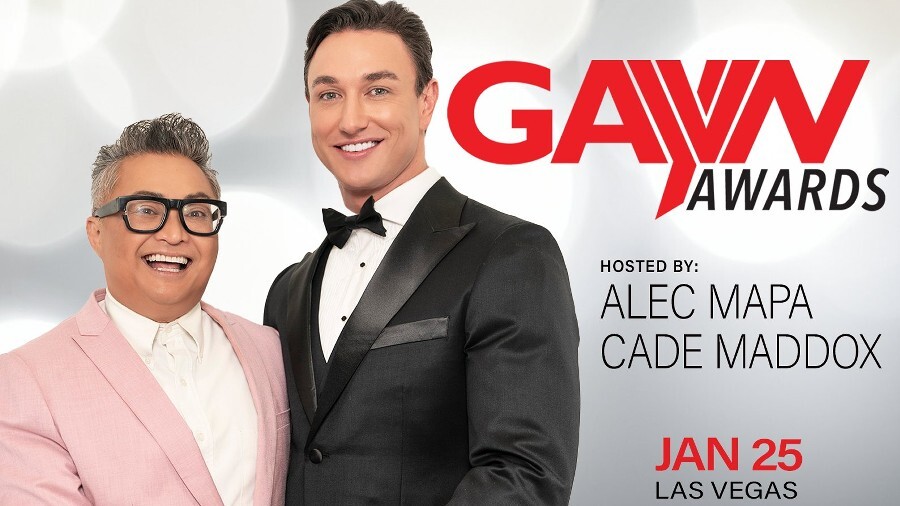 Alec Mapa and Cade Maddox at the GayVNs.