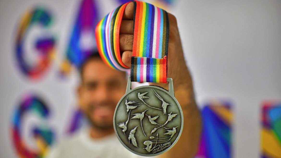 Gay Games Medal 2023 Medal from the Guadalajara Gay Games 2023.