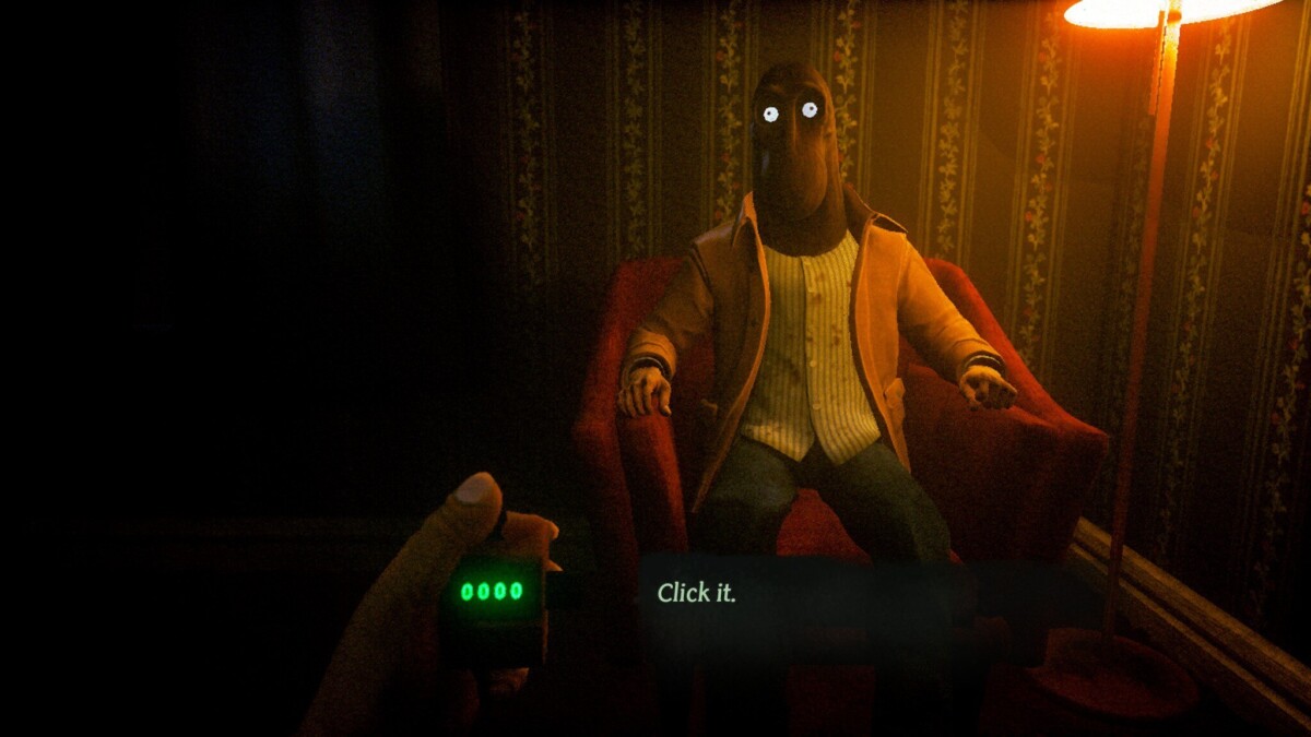 The player receives simple instructions from the Clickold.